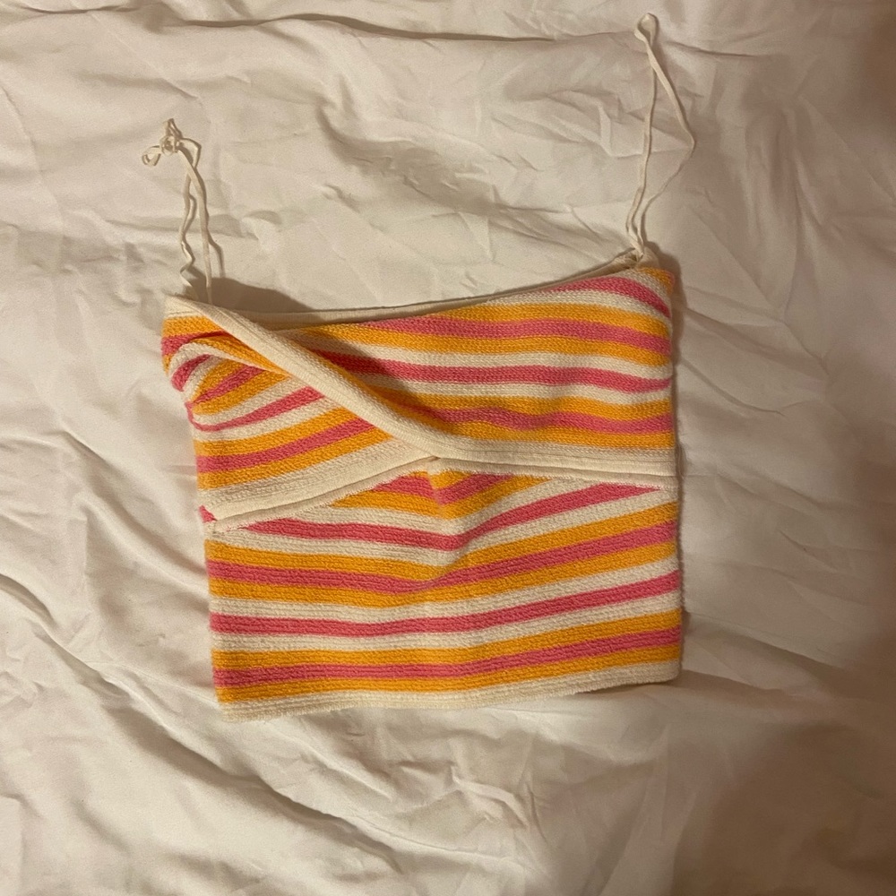 Knit tube top